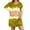 Yellow, variant on Ayolanni Women Dresses Green Above The Knee Colorblock Long Sleeve Dresses Girls' Dresses 2x