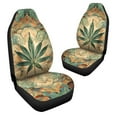 thumbnail image 3 of Chririnla Car Seat Covers Boho Maple Leaf Print Set of 2 Waterproof Auto Accessories Protectors Car Decor Universal Fit for Car Truck SUV, 3 of 7