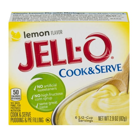 Jell-O Pudding & Pie Filling Cook & Serve Lemon, 2.9 Oz