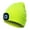 Fluorescent Yellow, variant on Babibeauty Unisex Outdoor Cycling Hiking LED Light Knitted Hat Winter Elastic Beanie Cap