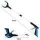 thumbnail image 4 of -Juego de 2 pinzas para recoger objetos - Pinzas telescópicas de 81 cm de extensión - Pinzas para residuos con cabezal giratorio de 90° y puntas magnéticas - Pinzas para recoger sin, 4 of 5