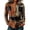15# Brown, variant on Halloween Shirts for Women 2026 Plus Size Long Sleeve Funny Pumpkin Print Tops Cute Vintage Teacher Shirts Casual Holiday Clothes Brown 3XL