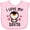 AD-Pink, variant on Inktastic I Love My Savta with Cute Penguin and Hearts Girls Baby Bib