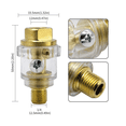 thumbnail image 5 of 2Pcs Mini In-Line Greaser, Pneumatic Oiler, Mini Automatic Lubricator, Compressed Air-Mini Mist Lubricator 1/4", for Air Tools, Impact Driver, 5 of 5