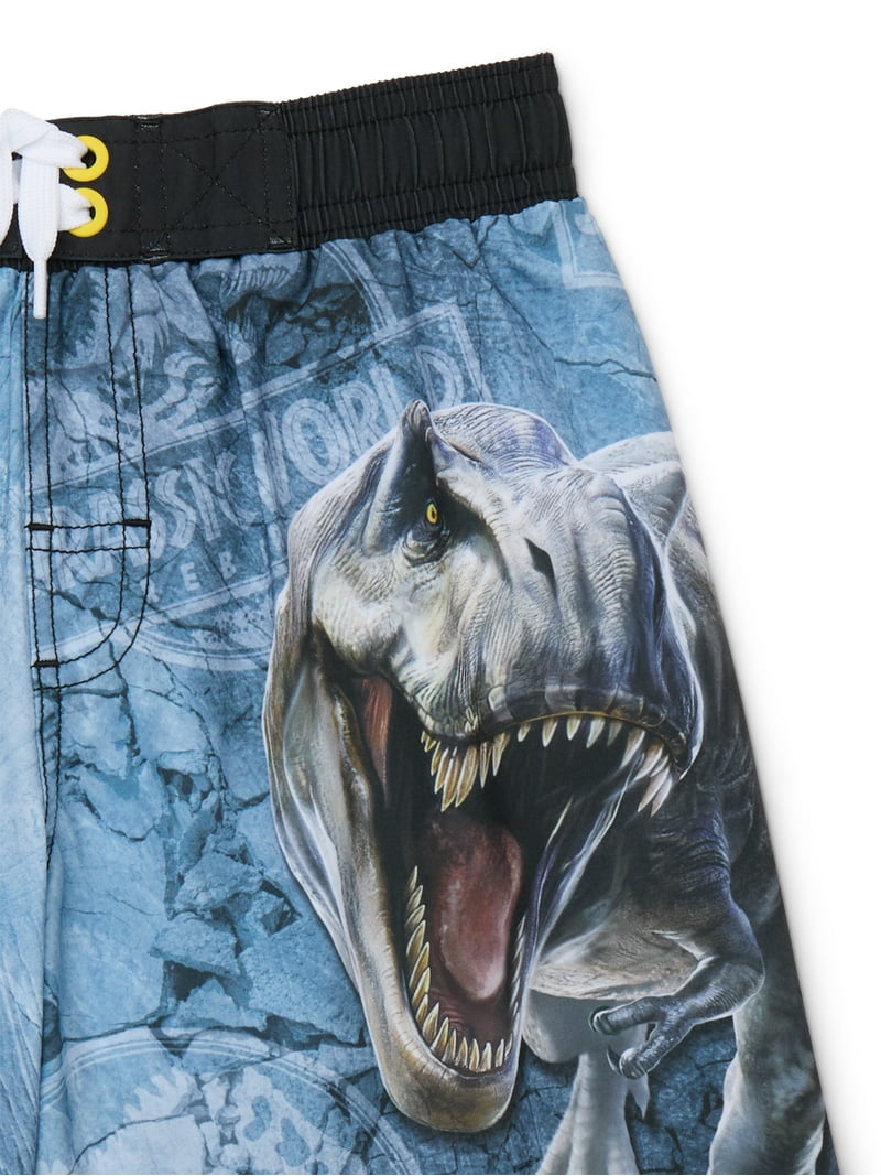 Amazon Jurassic World Swim Trunks Men's T-rex Dinosaur Swim Trunks