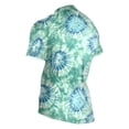 thumbnail image 3 of joogoo Tie Dye Green Men's Cycling Jerseys Mountain Bike Short Sleeve Tops S, 3 of 7
