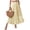 Multicolor Xh582, variant on Zeagoo Women's Boho Skirt Chiffon Elastic High Waist Pleated Maxi Skirt with Pockets Elegant Casual Wear