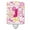 Pink, variant on Letter J Flowers and Butterflies Pink Ceramic Night Light