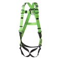 thumbnail image 1 of Peakworks Fall Protection Full Body Safety Harness, 5-Point Adjustment with Fall Indicator, Back & Shoulder D-Rings, Pass Thru Leg Buckles, Hi Vis Green/Black, Universal Fit, V8002030, 1 of 5