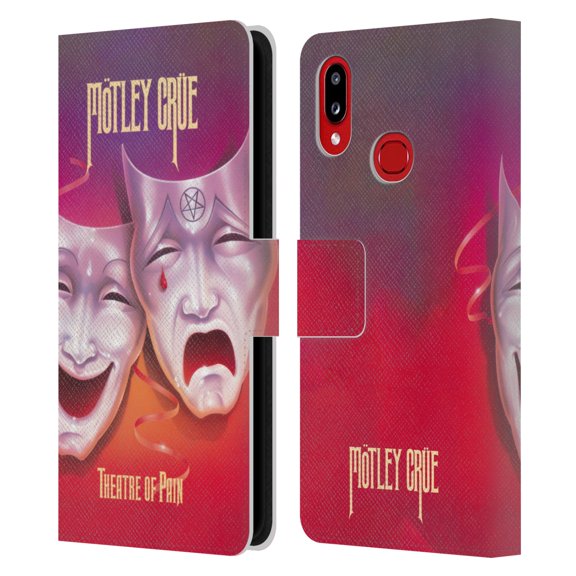Head Case Designs Officially Licensed Motley Crue Albums Theater Of Pain Leather Book Wallet Case Cover Compatible with Samsung Galaxy A10s (2019)