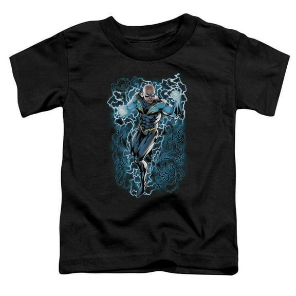 Jla - Black Lightning Bolts - Toddler Short Sleeve Shirt - 3T