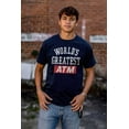 thumbnail image 3 of Funny Worlds Greatest ATM Dad Joke Men's Big & Tall Crewneck Graphic Tee Brisco Brands 3X, 3 of 5