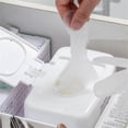 thumbnail image 4 of Push Button Wet Wipes Container Tissue Storage Box for Home Office Baby Wet Tissue Storage Box Kitchen Organizer, 4 of 4