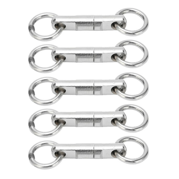 Column Type Rotary Ring Swivel,5pcs/lot Stainless Steel Column Fishing  Accessories Fishing Swivels Hook Connector Exquisite Design 