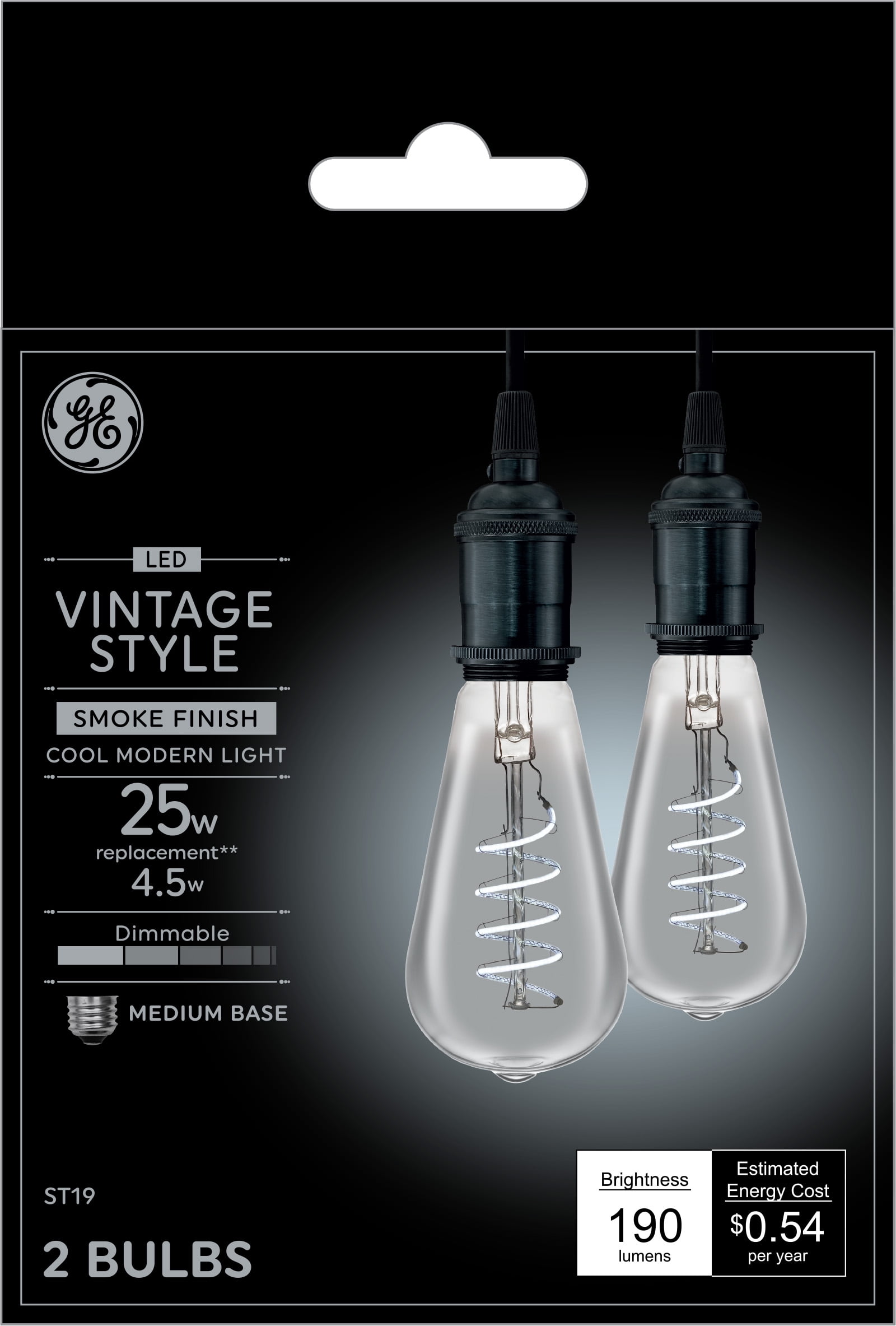 LED Edison Style Replacement Bulb Intermediate Base Cool White 25pk 