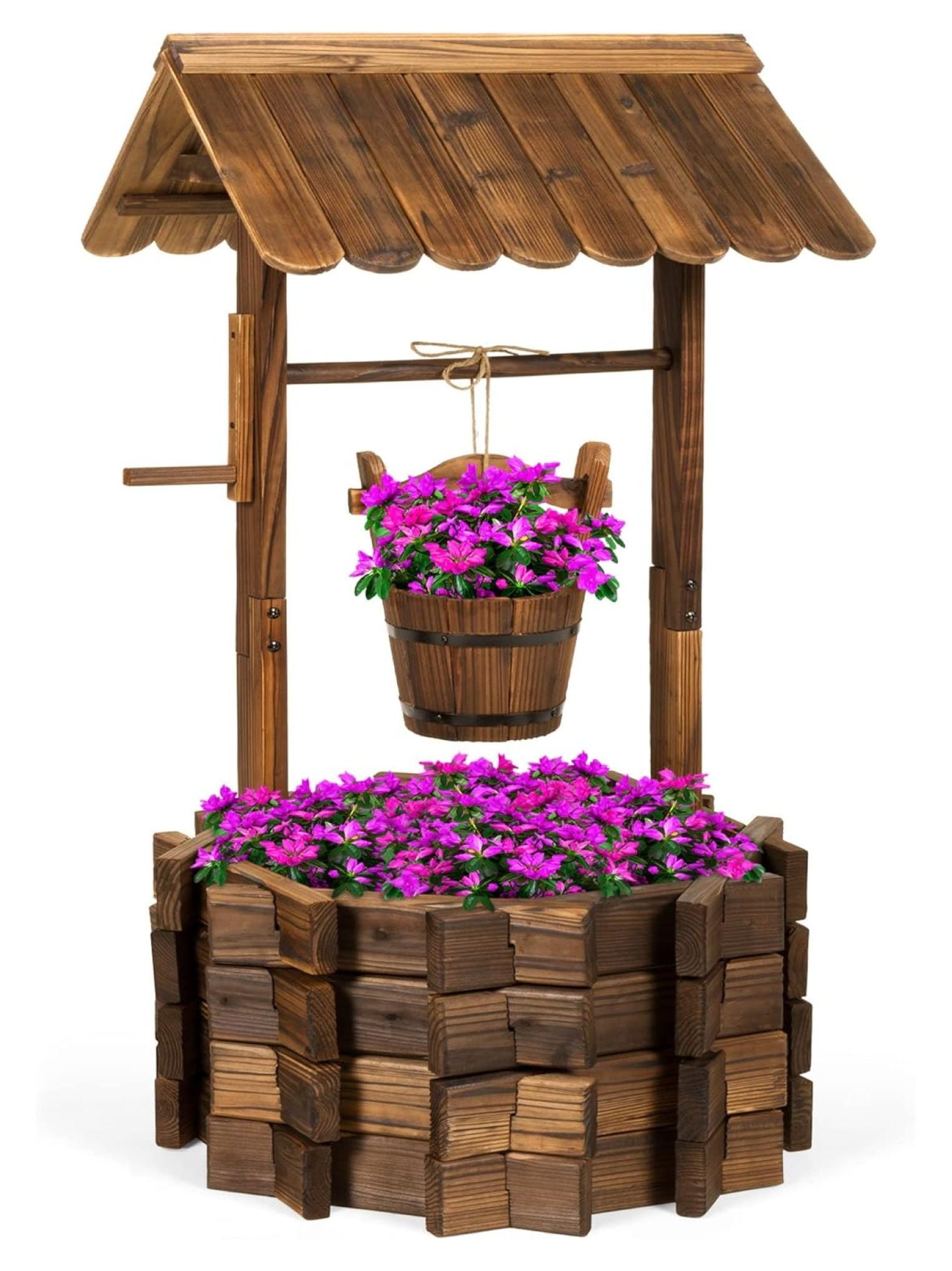 Rustic Wooden Wishing top Well