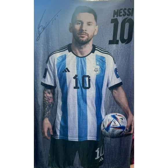 Exclusiva! Cobija Frazada Ultra Suave Leo Messi 10 Argentina