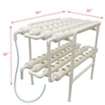 thumbnail image 5 of TECHTONGDA Hydroponic 72 Holes Site Grow Kit Pipeline Vegetable Planter Garden Plant System Indoor Grow Kit, 5 of 12