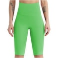 thumbnail image 2 of Tdoqot Biker Shorts for Women- High waisted Wrokout Womens Shorts Green Size 8, 2 of 7