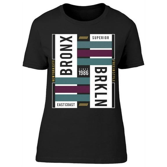 Poster: Bronx, Brkln T-Shirt Women -Image by Shutterstock, Female Small