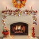 thumbnail image 4 of Herunwer Halloween Thanksgiving Decorations Artificial Leaf Garland Rattan Hanging Pumpkin Maple Leaf Garland Indoor Home Halloween Christmas Party Fireplace Decorations, 4 of 6