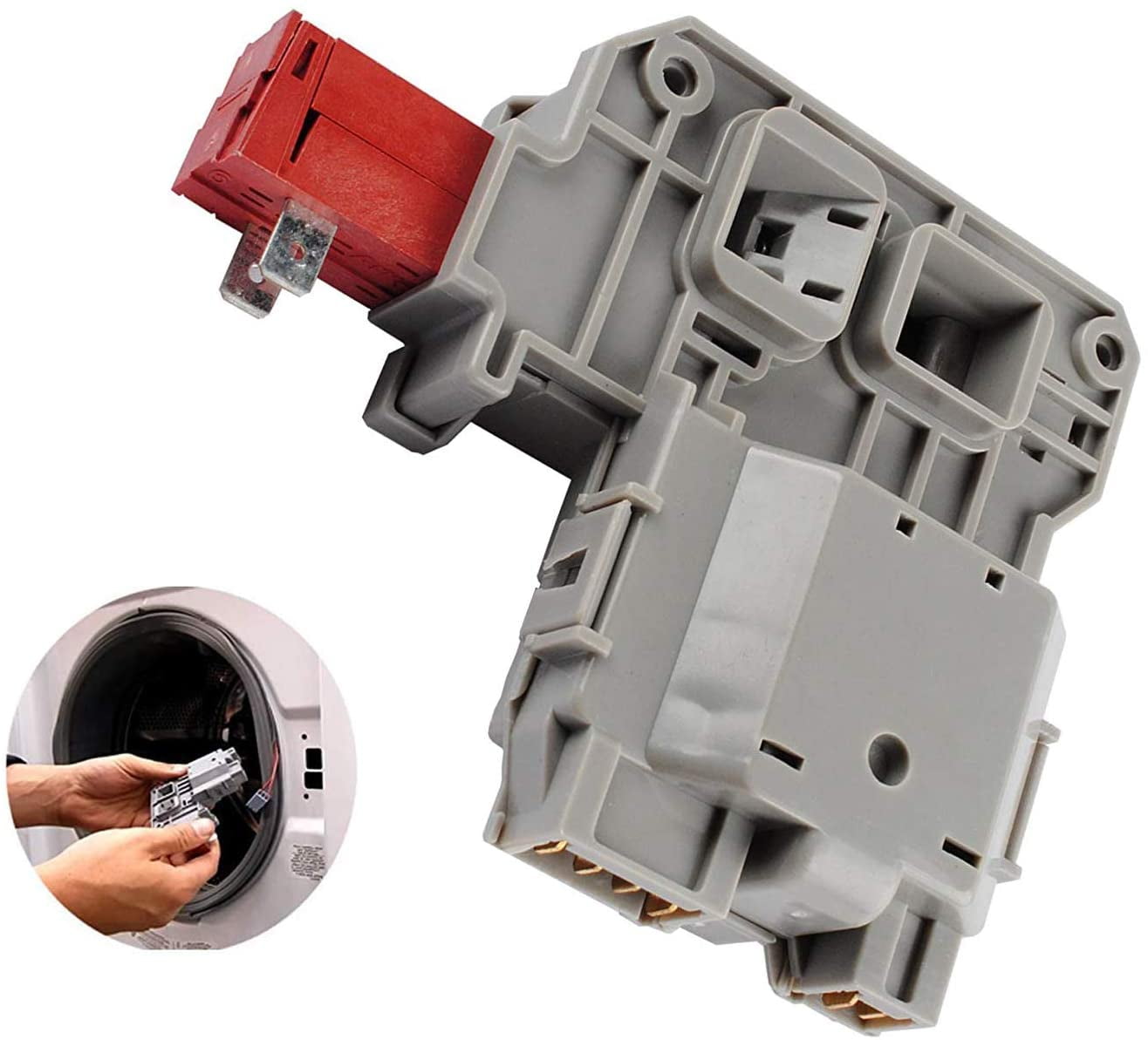 Poweka 131763202 Washer Door Lock and Switch Assembly Compatible with