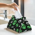 thumbnail image 6 of Fuzoiu Eyeball Monster Print Tissue Box Cover, PU Leather Tissue Holder,Decorative Facial Paper Organizer for Bathroom Living Room Bedroom Countertop Office Desk Car Home, 6 of 7