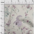 thumbnail image 1 of oneOone Cotton Jersey Pastel Gray Fabric Floral & Peacock Dress Material Fabric Print Fabric By The Yard 58 Inch Wide, 1 of 4