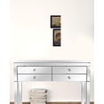 thumbnail image 2 of Set Of Two Candle Light And Flowers 3 Black Framed Print Wall Art, 2 of 3