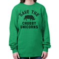 thumbnail image 3 of Save The Chubby Unicorns Fantasy Long Sleeve TShirt Men Women Brisco Brands M, 3 of 7