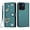Darkgreen, variant on ELEHOLD Shock-Absorbent 3D Diamond Decoration PU Leather Wallet Cell Phone Case with Wrist Strap for Motorola Moto G Play (2026), Black