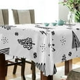 thumbnail image 3 of Coolnut Christmas Tree Tablecloth, Waterproof Washable Polyester Square Table Cover, Durable Tablecloth for Kitchen Dining Table Party Decor, 60"X 108", 3 of 7