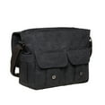 thumbnail image 6 of KAUKKO Canvas Vintage Messenger Bag Shoulder bag Leather Large Travel Crossbody bags for men women 14-inch Laptop, 6 of 8
