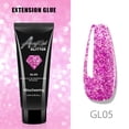 thumbnail image 2 of Kit profesional de extensión de uñas con brillo, incluye 3 colores (GL01+05+06), pincel, lima, pinza y 100 formas duales. ¡Ideal para uso en casa o salón!, 2 of 7