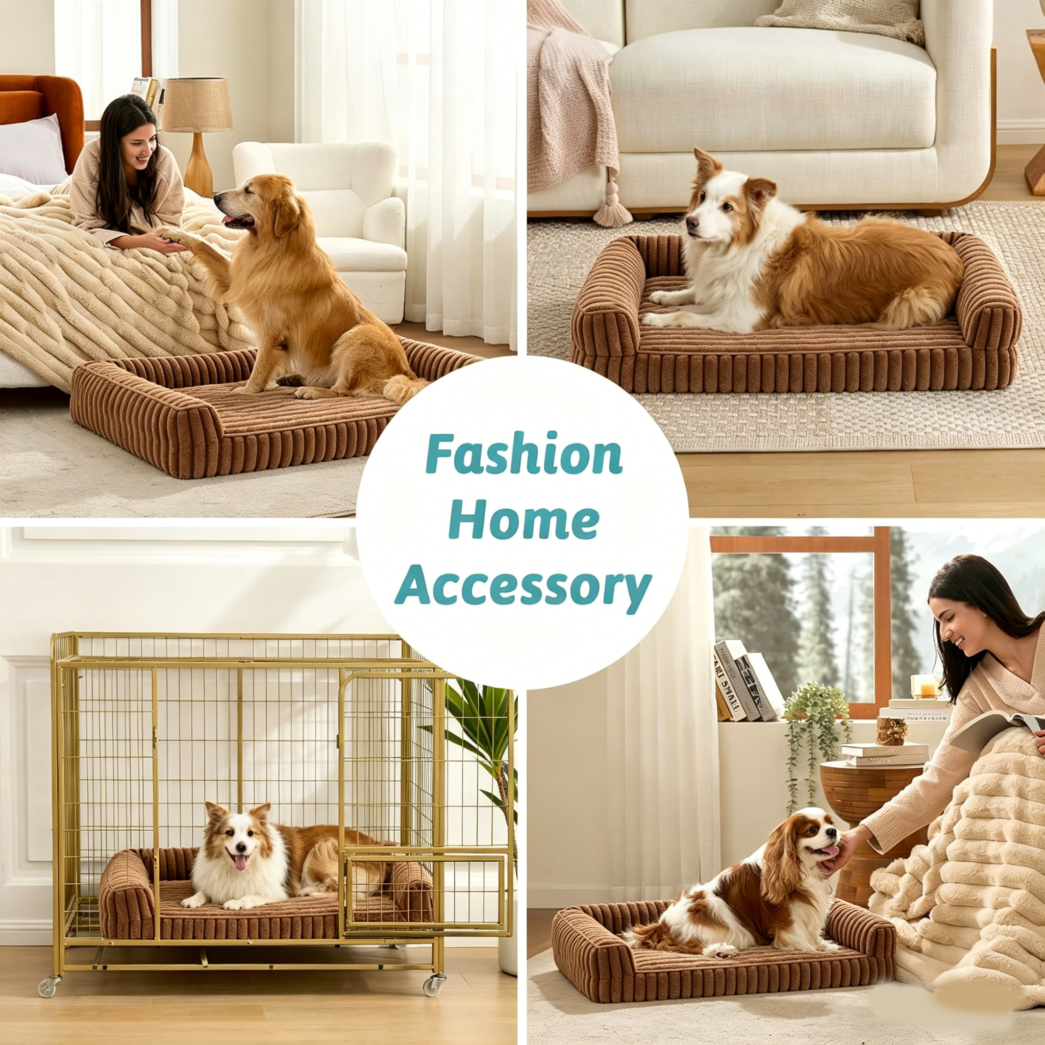 Katieovy Orthopedic Dog Bed with Memory Foam photo 2