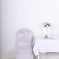 thumbnail image 5 of Balsa Circle 5 Silver Geometric Sequined Stretchable Spandex Chair Sashes Wedding Party Events Tableware Decorations, 5 of 8