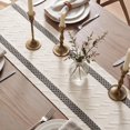 Dark Grey Stripe Woven Rustic Table Runner 12x108 Inch - Walmart.com