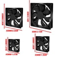 thumbnail image 4 of SharkTRUE USB Fan For PC Computer Case Cooling Cooler Fan) C4N5 M3G8 T5C8 J3F3 Q9L1 Y, 4 of 8