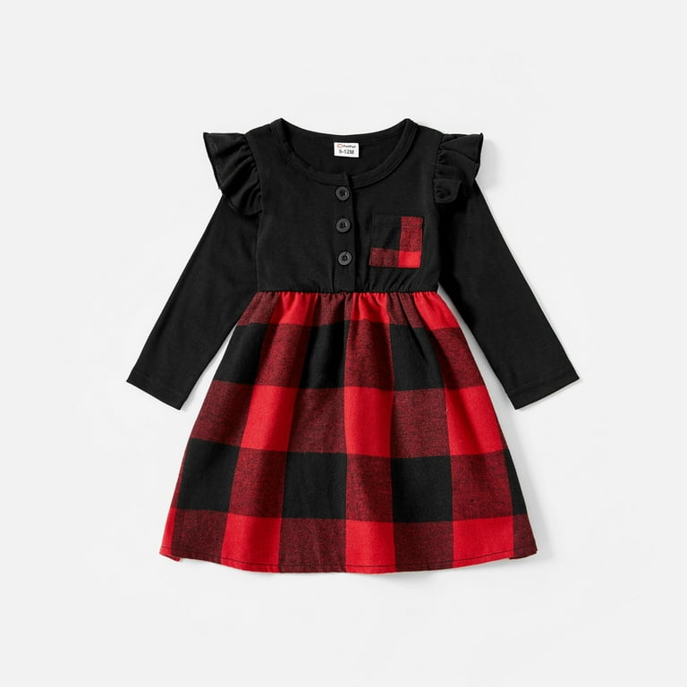 Carter's buffalo plaid dress hotsell