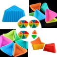 thumbnail image 3 of MasteelfCA 20pcs Silicone Mini Baking Cup Triangle Reusable Muffin Cake Cupcake Liners Mold, 3 of 7