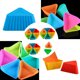 thumbnail image 2 of 20 moldes triangulares de silicona reutilizables para magdalenas, pasteles y magdalenas, 2 of 7