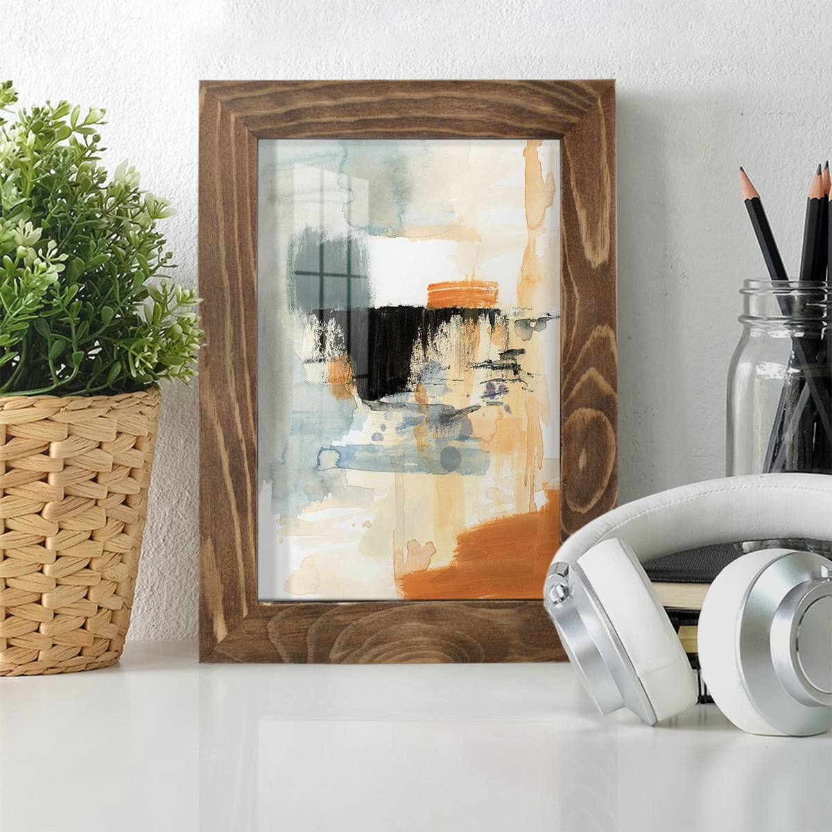Seria IV - Framed Print w/glass - Walnut