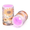 thumbnail image 7 of Yayeee Flameless Candles with Remote Flickering Battery Operated Multi Color Changing, Beige Sunflowers, 7 of 7