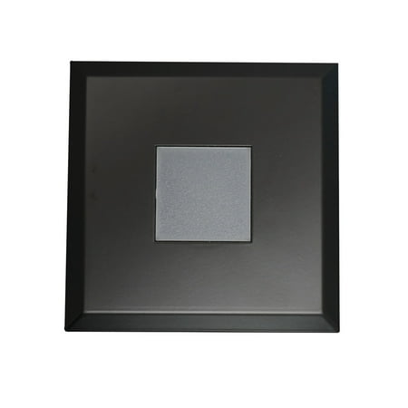 - NICOR Lighting DLF SureFit Series Square Trim Plate, Black (DLF-10-TRIM-SQ-BK)