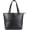 Black, variant on Women's Genuine Leather Vintage Tote Bag, Spacious Interior & Multiple Pockets Shoulder Handbag with Gold-Tone Hardware - Green