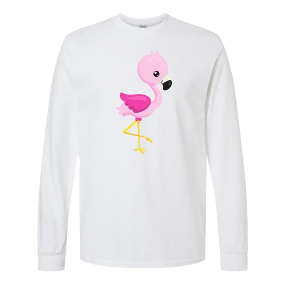 Inktastic Cute Pink Baby Flamingo Long Sleeve T-Shirt