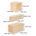 thumbnail image 2 of Hemoton 6Pcs Wood Carving Blocks Building Blocks for Toddler Montessori Toys for Learning Sensory Wood Rectangle Blocks Unfinished Wood Boards for Beginner Crafts Light Yellow, 2 of 8