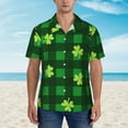 thumbnail image 4 of Easygdp Happy St. Patrick's Day5 Men's Hawaiian Shirts Print Lapel Short Sleeve for Beach, vacation, party, casual occasions - Medium, 4 of 9