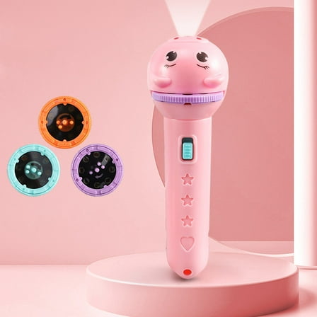 YZHM Children's Projection Flashlight Toy LED Soft Light
