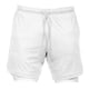 thumbnail image 2 of Pantalones Cortos de Fitness para Hombre Pantalones Cortos de Gimnasio Jogging Boxing Bottom Body Base Layer - Multicolor, Blanco l SM SunniMix Pantalones cortos de fitness para hombres, 2 of 8